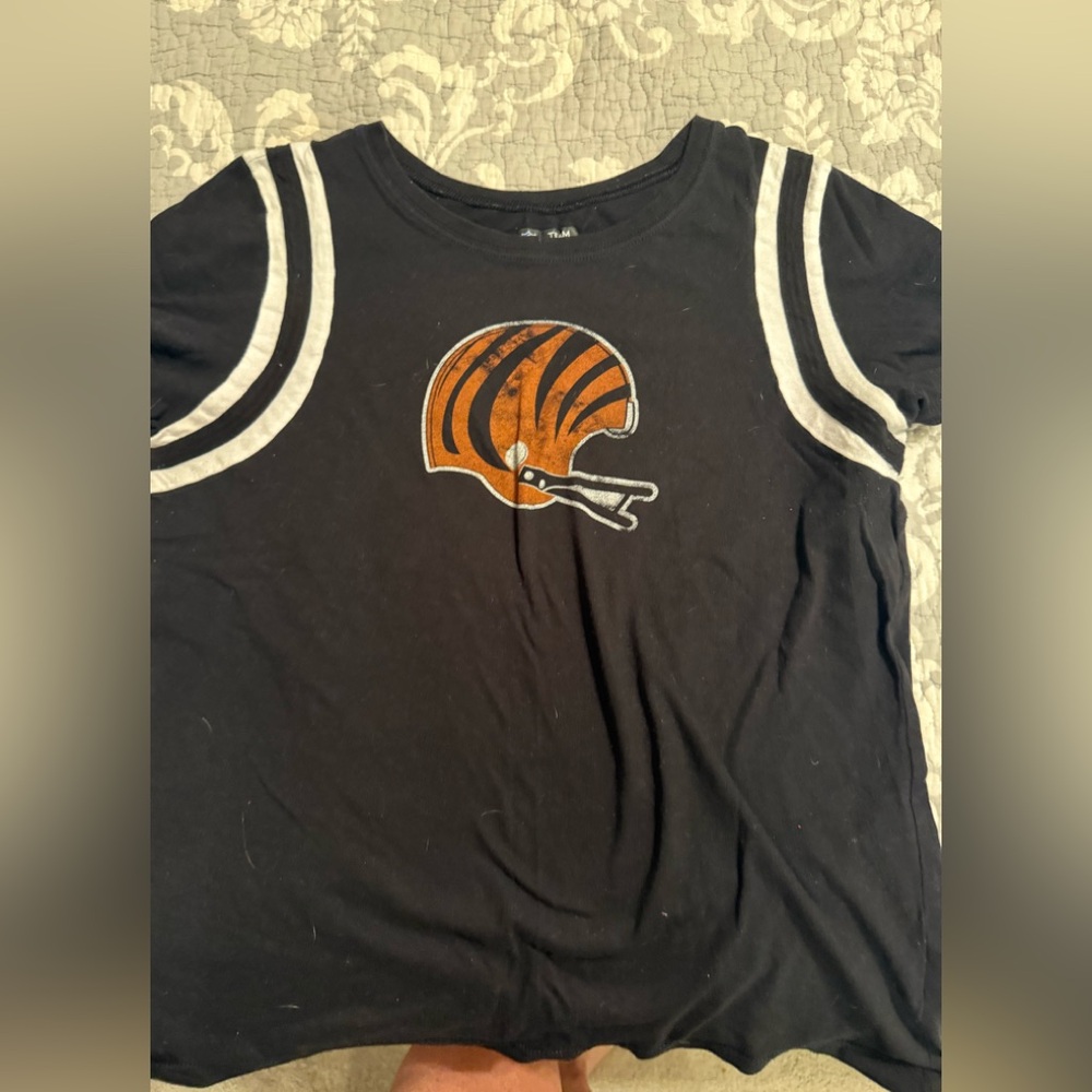 Cincinnati Bengals shirt with Orange Helmet Graphic